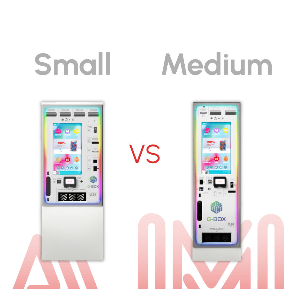 differenza tra distributore automatico G-box Small e G-box medium